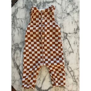 Rylee & Cru checkered onsie